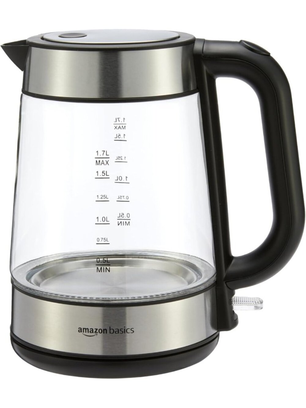 Electric Kettle with Glass Carafe, BPA-Free, Fast Boiling, Auto Shut-Off, 1.7L